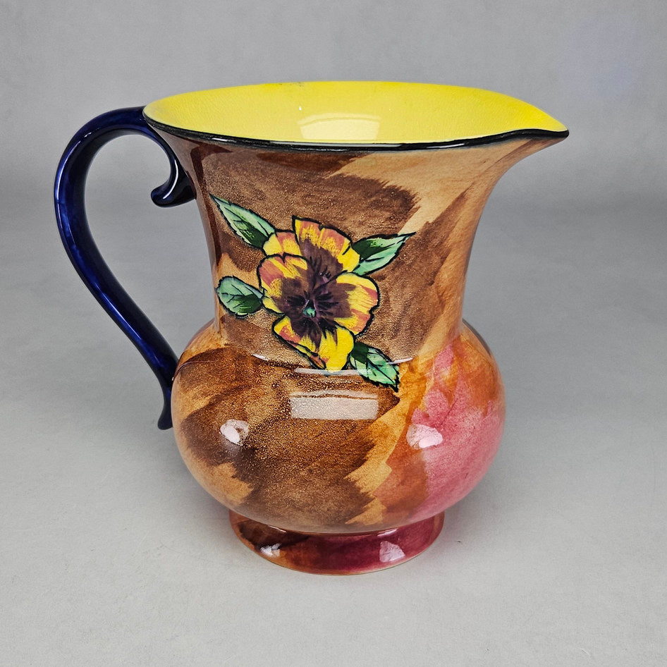 H&K Tunstall Viola Hand-Painted Floral Jug