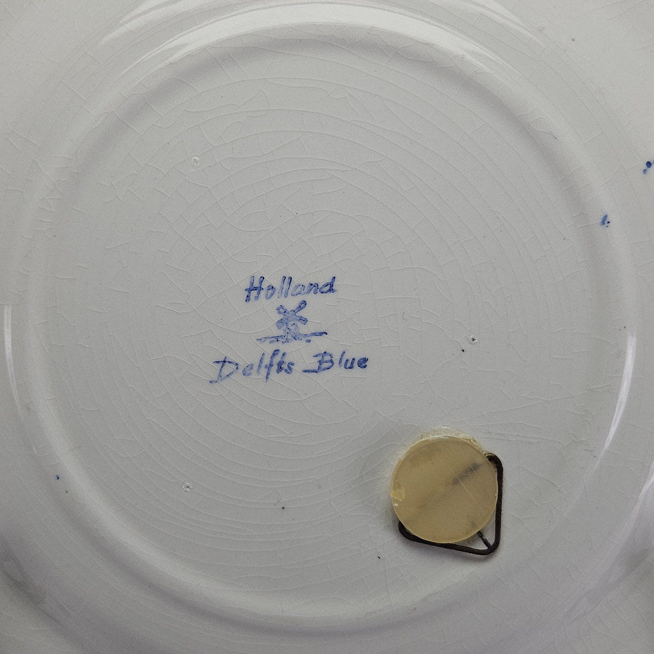 Holland Delft Blue Farmer Decorative Plate
