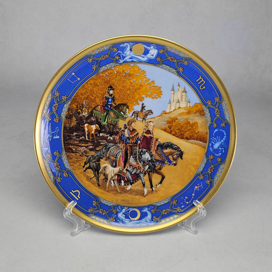 Hutschenreuther Love for All Seasons The Falcon Hunt Wall Plate