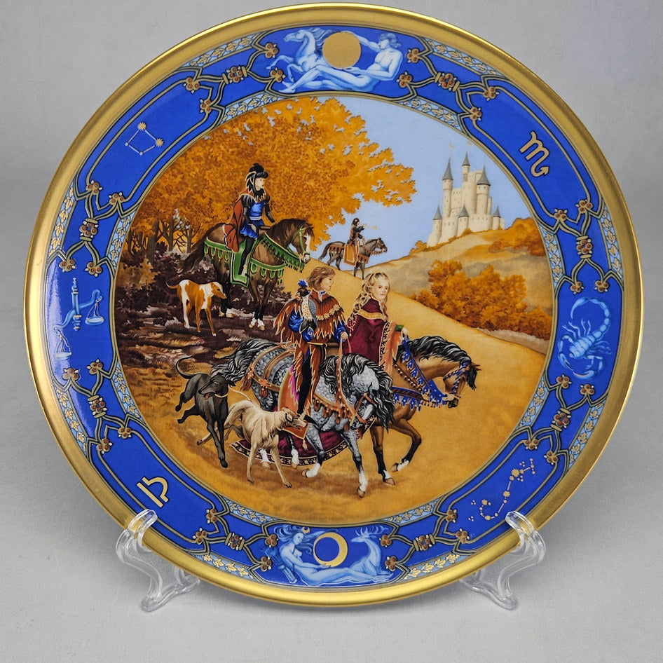 Hutschenreuther Love for All Seasons The Falcon Hunt Wall Plate
