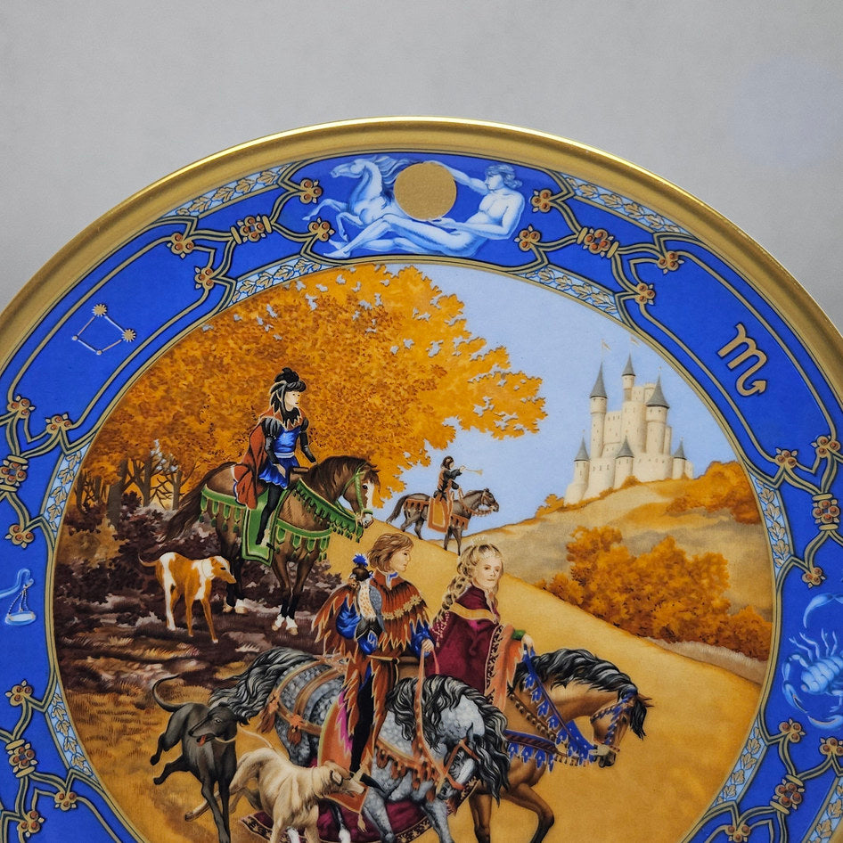 Hutschenreuther Love for All Seasons The Falcon Hunt Wall Plate