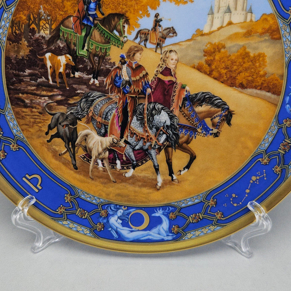 Hutschenreuther Love for All Seasons The Falcon Hunt Wall Plate