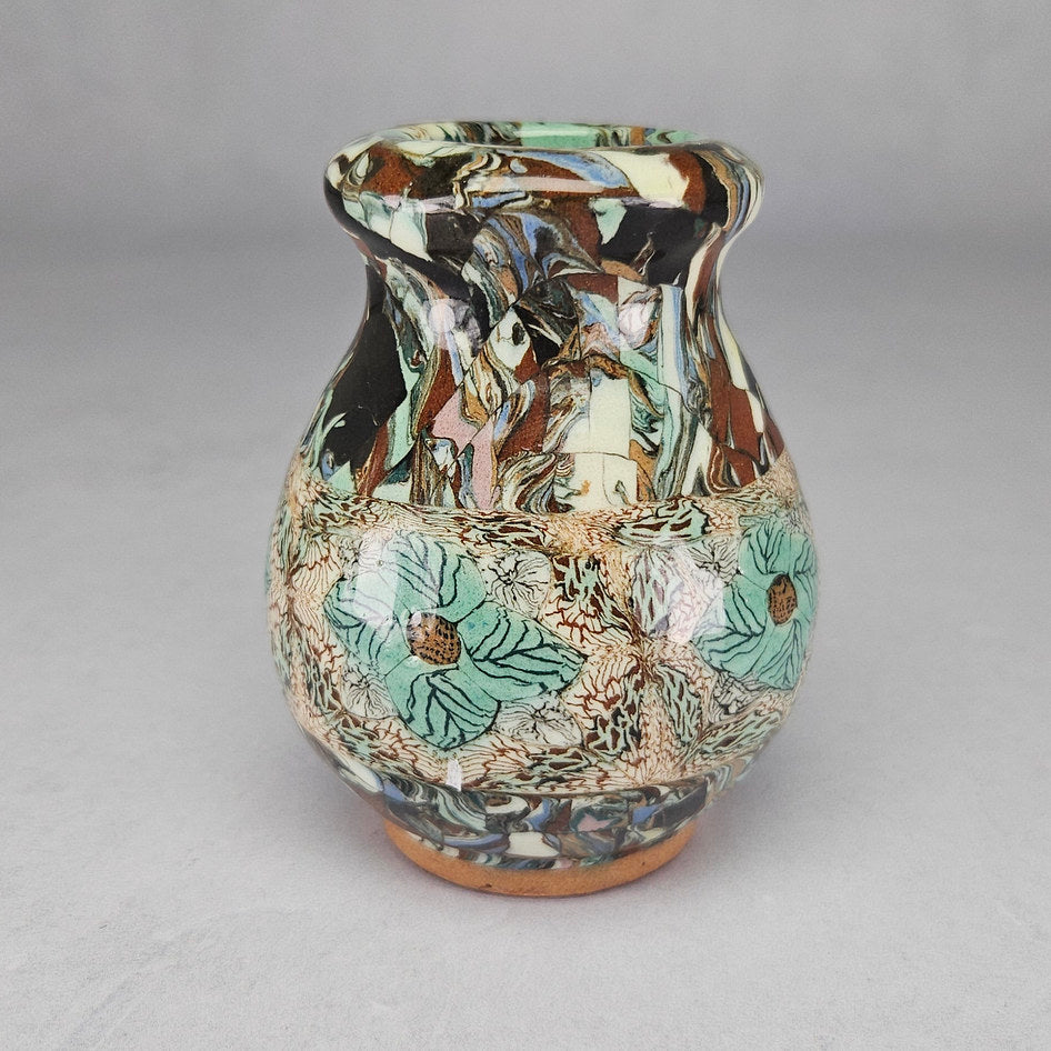 Jean Gerbino Vallauris Ceramic Mosaic Art Pottery Vase