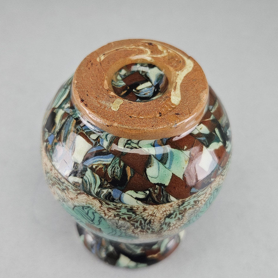 Jean Gerbino Vallauris Ceramic Mosaic Art Pottery Vase