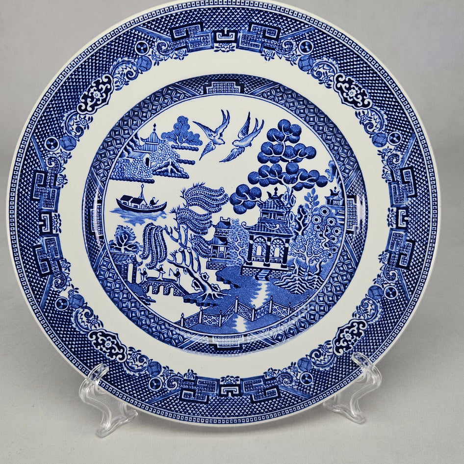 Johnson Brothers Willow Blue and White Dessert Plate