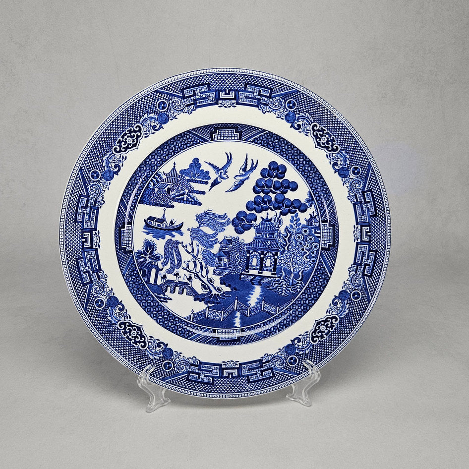 Johnson Brothers Willow Blue and White Dinner Plate