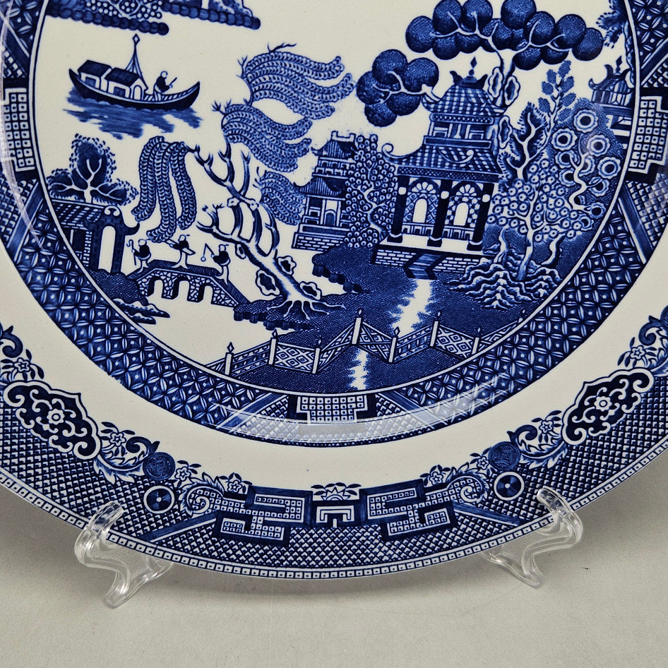 Johnson Brothers Willow Blue and White Dinner Plate