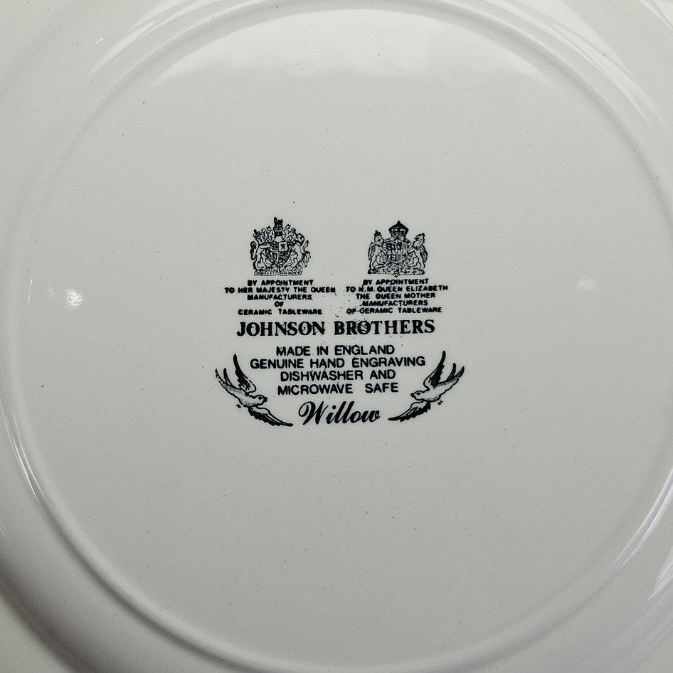 Johnson Brothers Willow Blue and White Dinner Plate