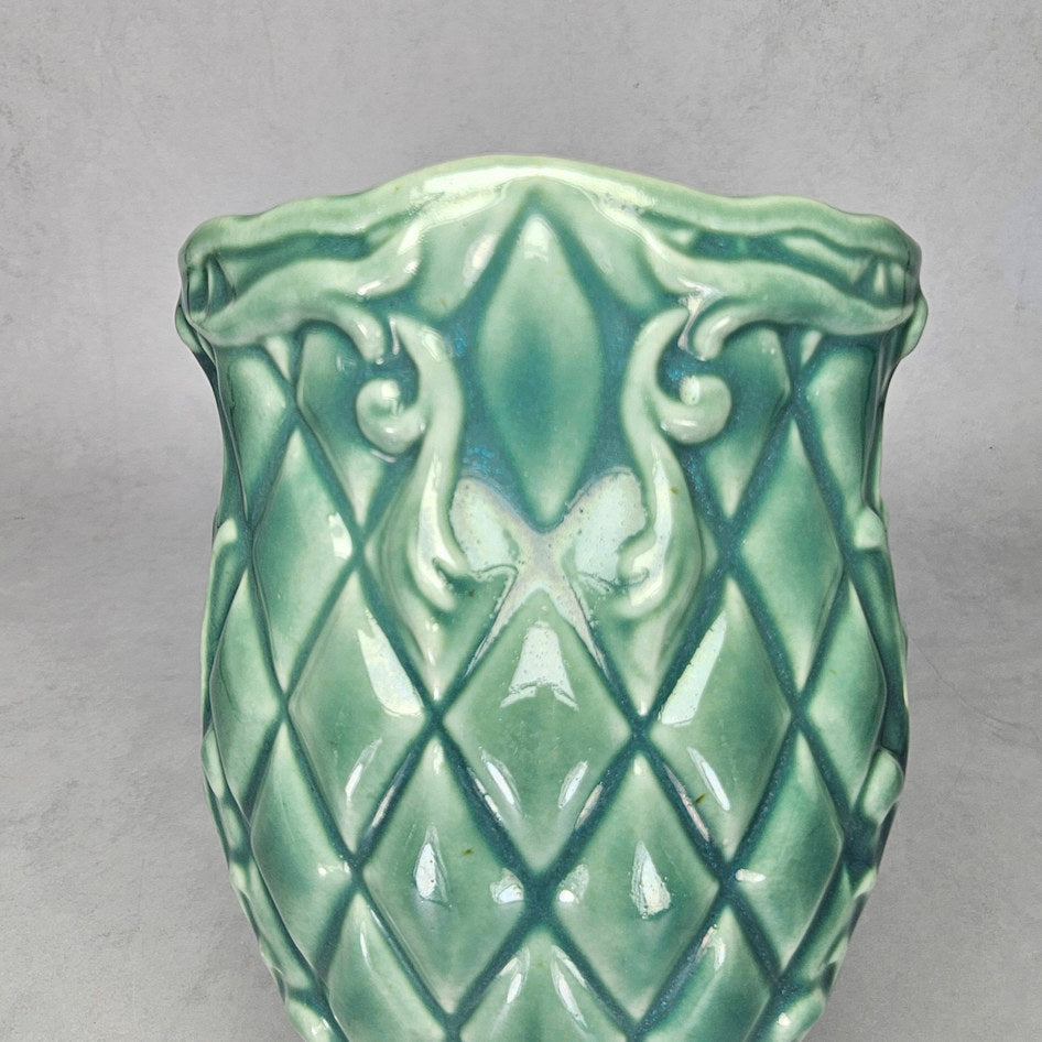 Joy China K059 Green Glazed Wall Pocket, view 2