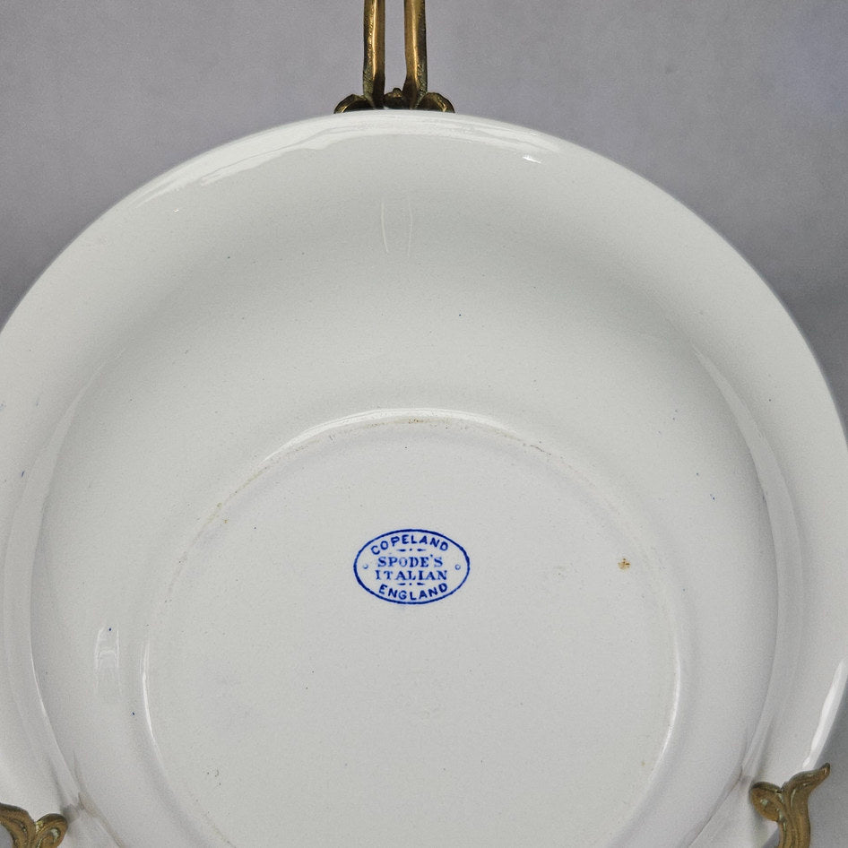Copeland Spode Italian printed backstamp beneath serving dish