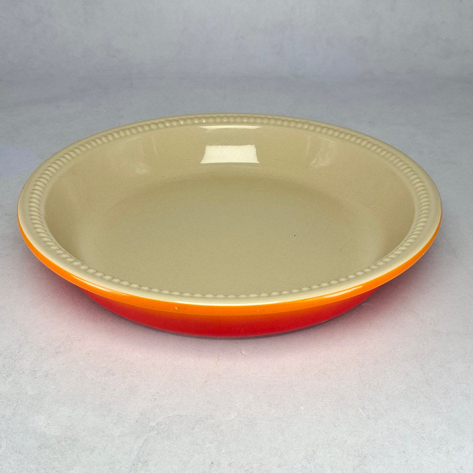 Le Creuset Volcanic Orange Stoneware Pie Dish