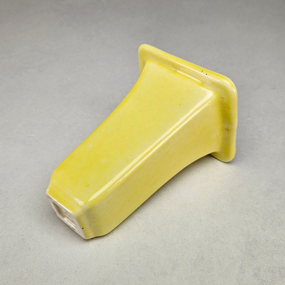 Lucia Ware 1812 Yellow Ceramic Wall Pocket, view 4