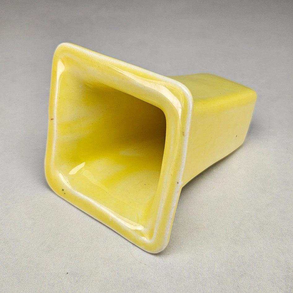 Lucia Ware 1812 Yellow Ceramic Wall Pocket, view 5