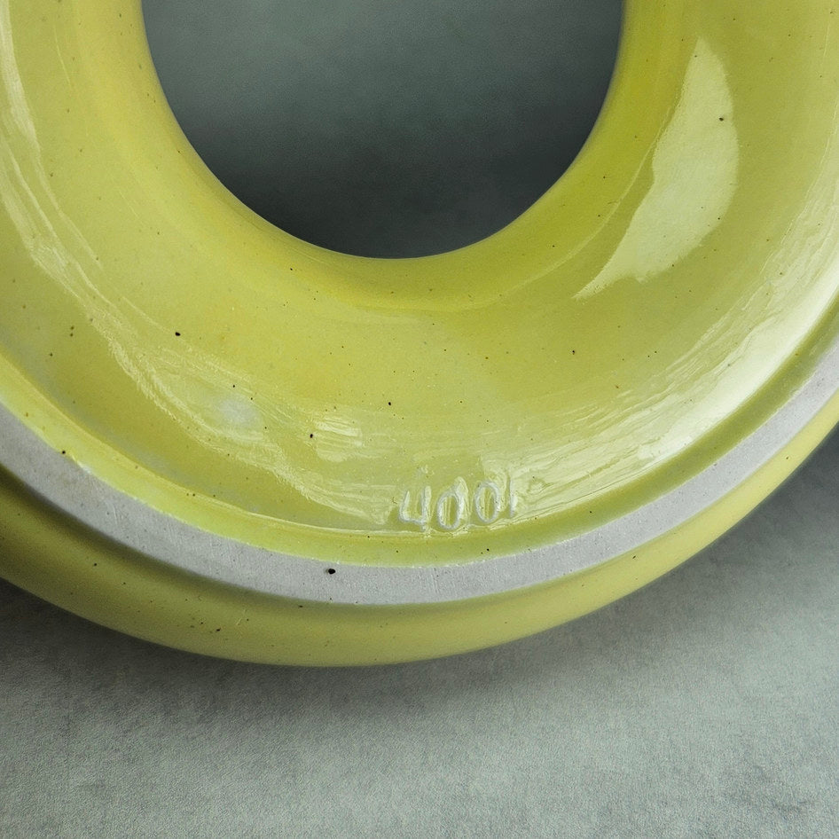 Lucia Ware 4001 Yellow Ceramic Posy Ring Vase, view 5