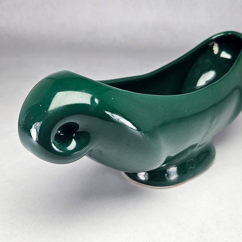 Lucia Ware 5803 Dark Green Ceramic Mantel Vase, view 3
