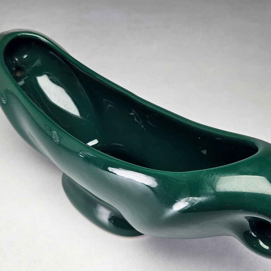 Lucia Ware 5803 Dark Green Ceramic Mantel Vase, view 4