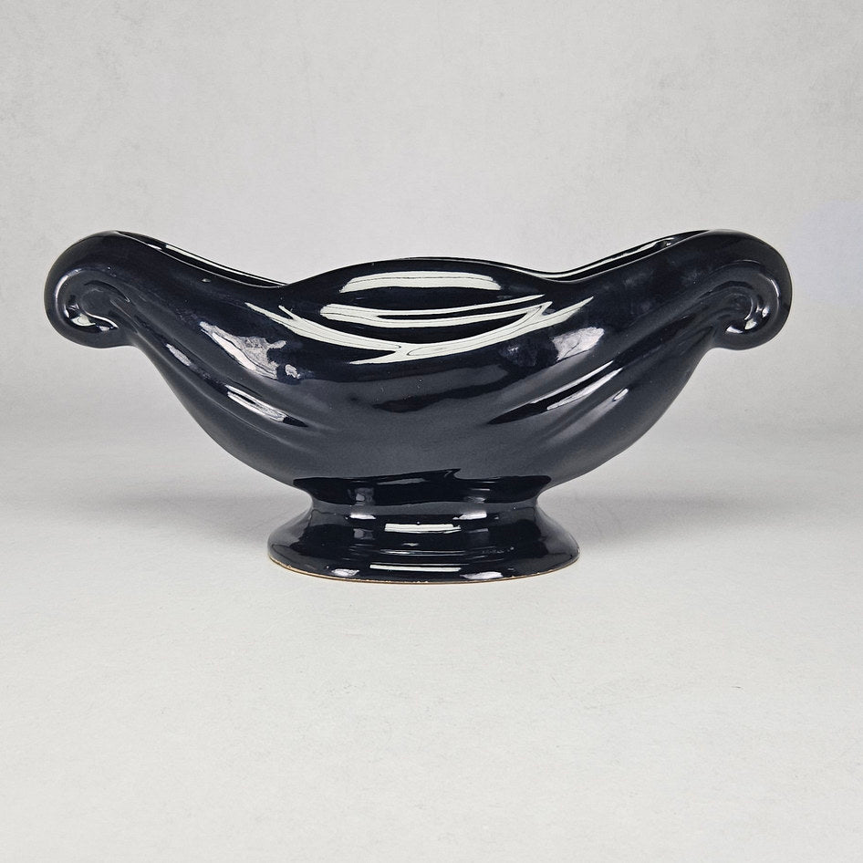 Lucia Ware Black Ceramic Mantel Vase Style 5803
