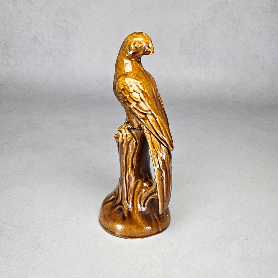 Lucia Ware Brown Glazed Long-Tailed Bird Figurine, view 3
