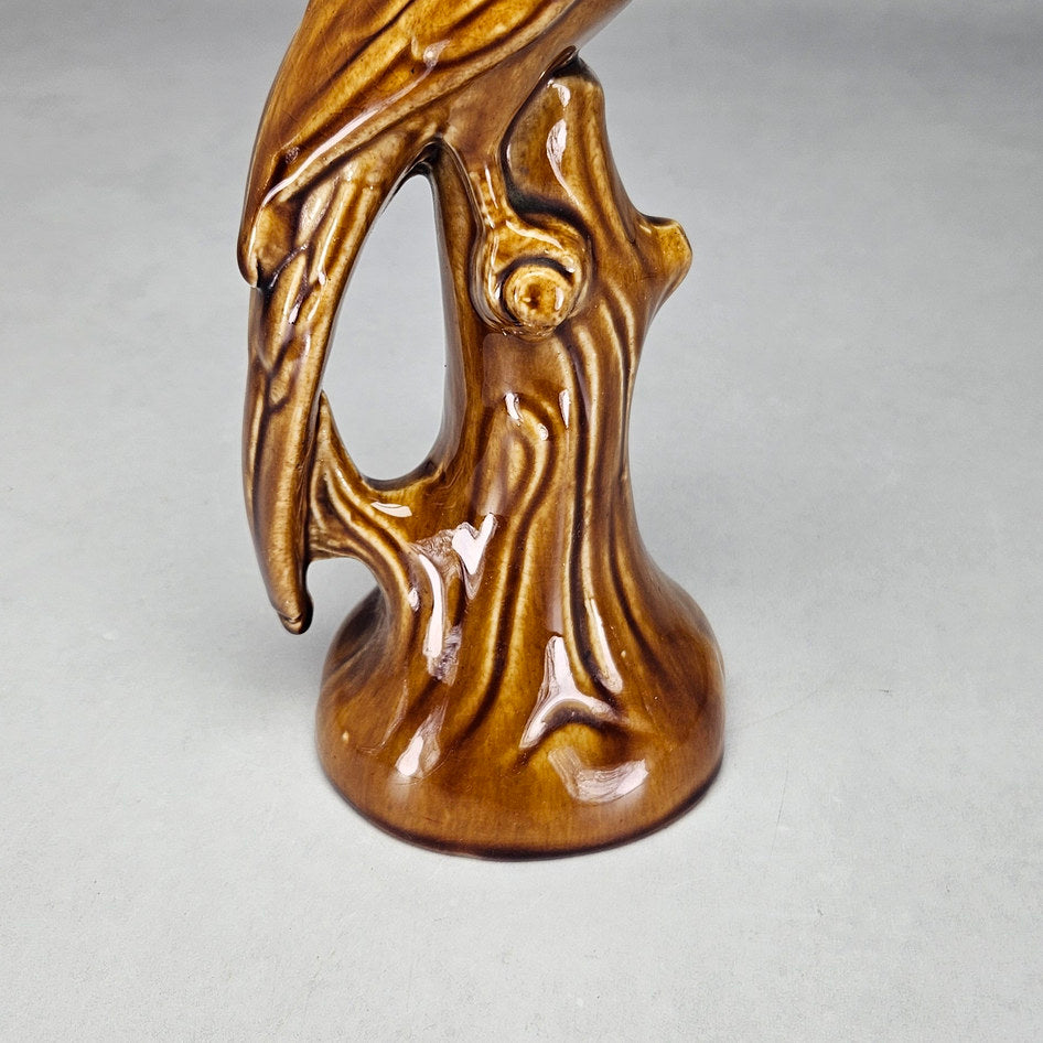 Lucia Ware Brown Glazed Long-Tailed Bird Figurine, view 5
