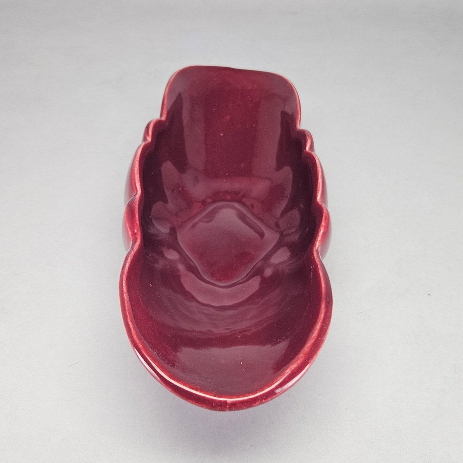Lucia Ware Burgundy Ceramic Mantel Vase