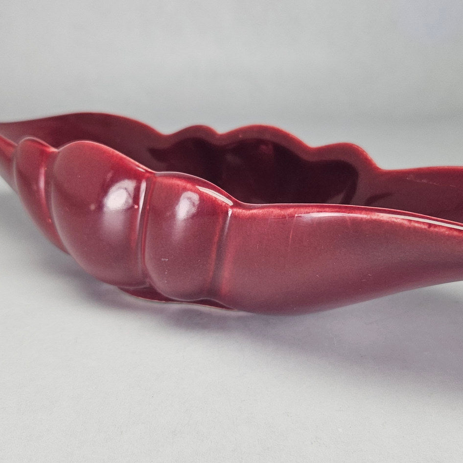Lucia Ware Burgundy Ceramic Mantel Vase