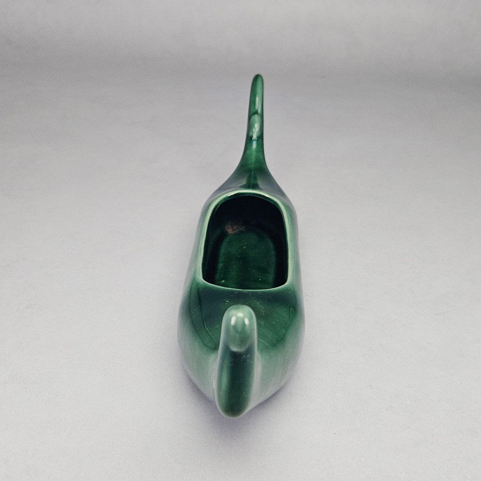 Lucia Ware Green Ceramic Gondola Planter Vase