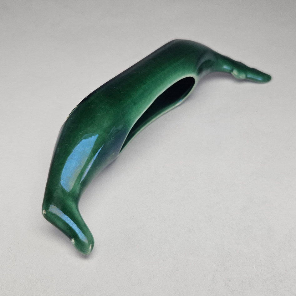 Lucia Ware Green Ceramic Gondola Planter Vase