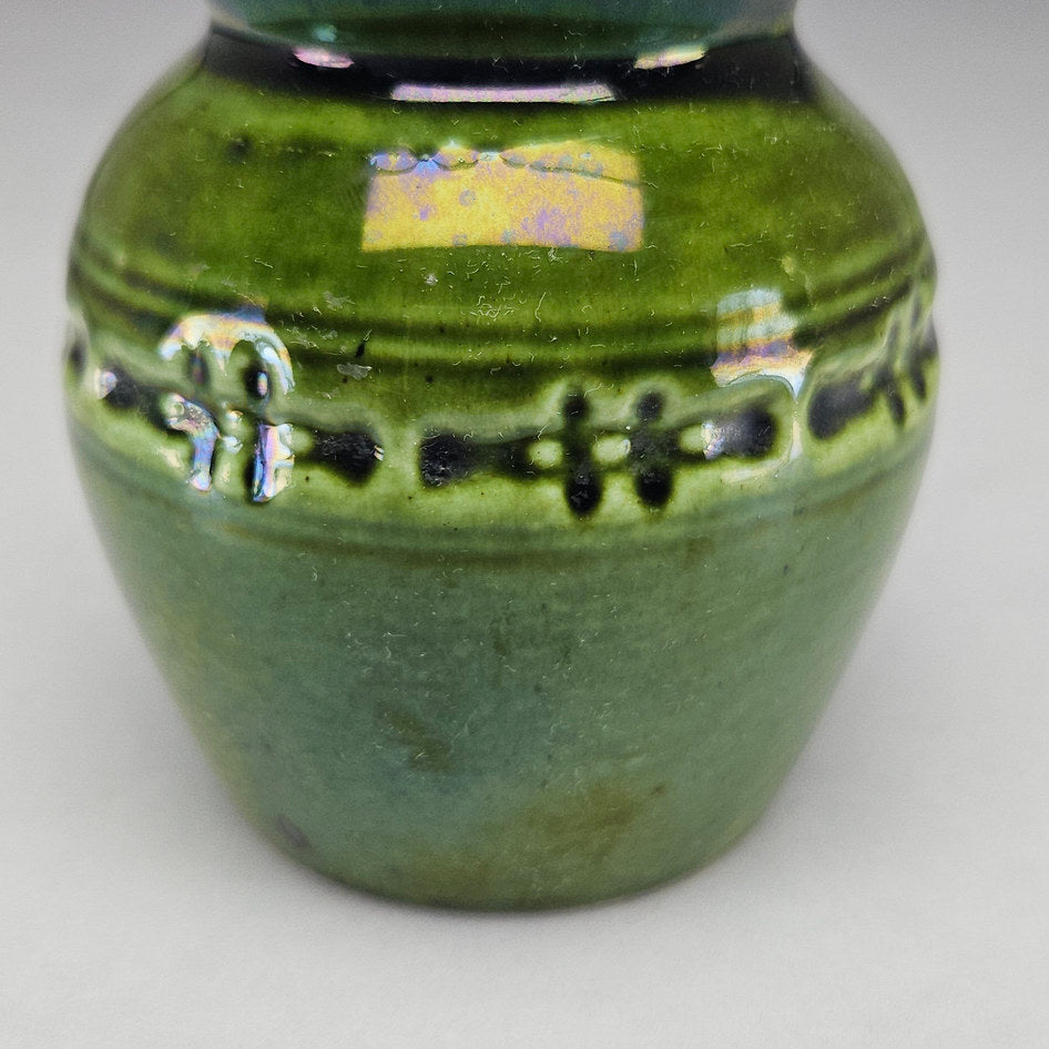 Lucia Ware Green Lustre Glazed Ceramic Vase Style 1563