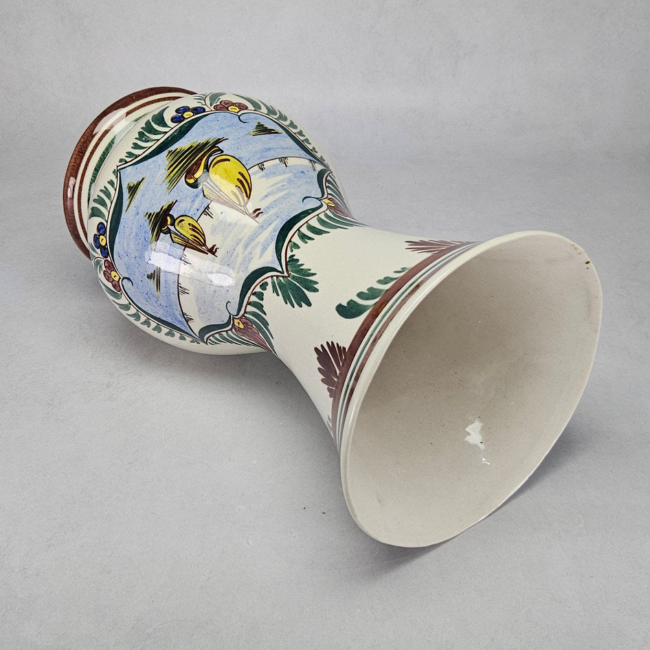 Lucia Ware Hand-Painted Sailing Boat Ceramic Vase