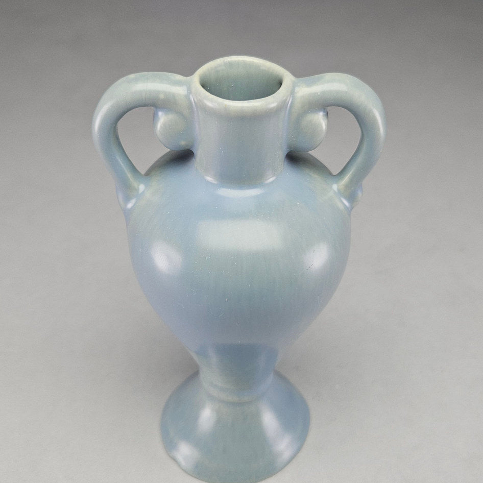 Lucia Ware Light Blue Ceramic Double-Handled Vase Style 2101
