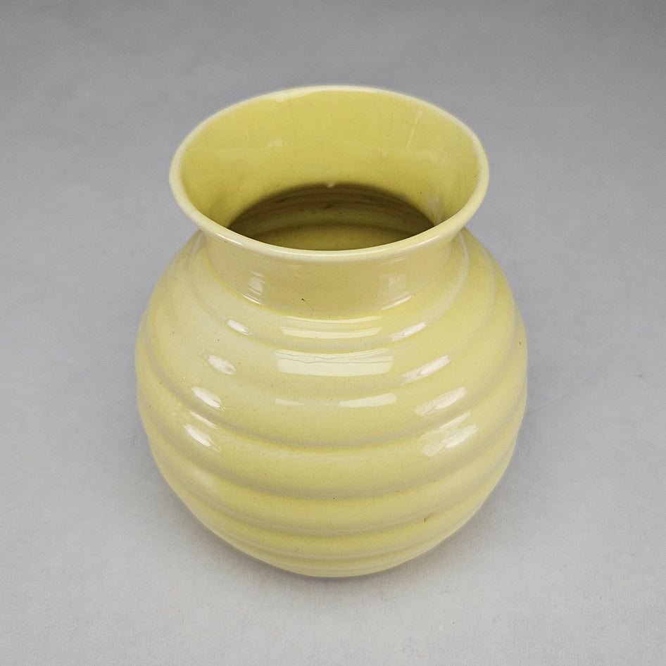 Lucia Ware Pastel Yellow Beehive Ceramic Vase Style 2011
