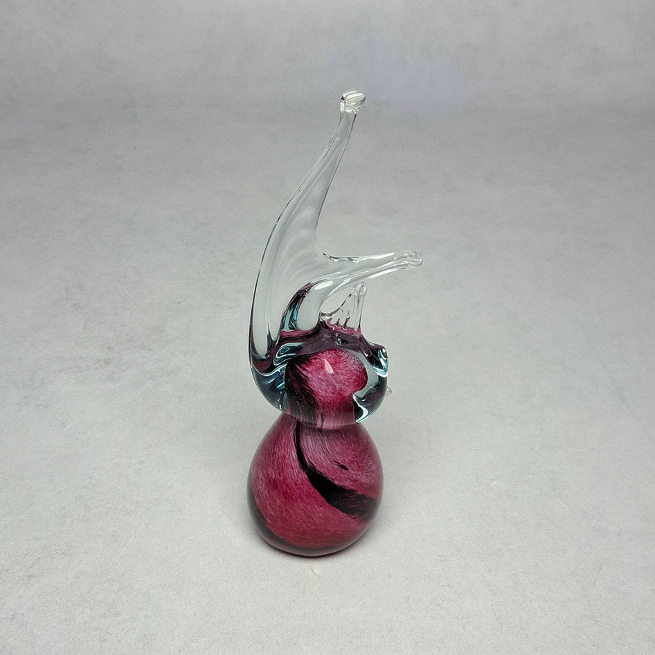 Mtarfa Glassblowers Handmade Art Glass Fish Shaped Paperweight