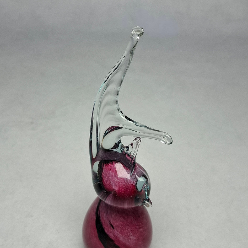 Mtarfa Glassblowers Handmade Art Glass Fish Shaped Paperweight