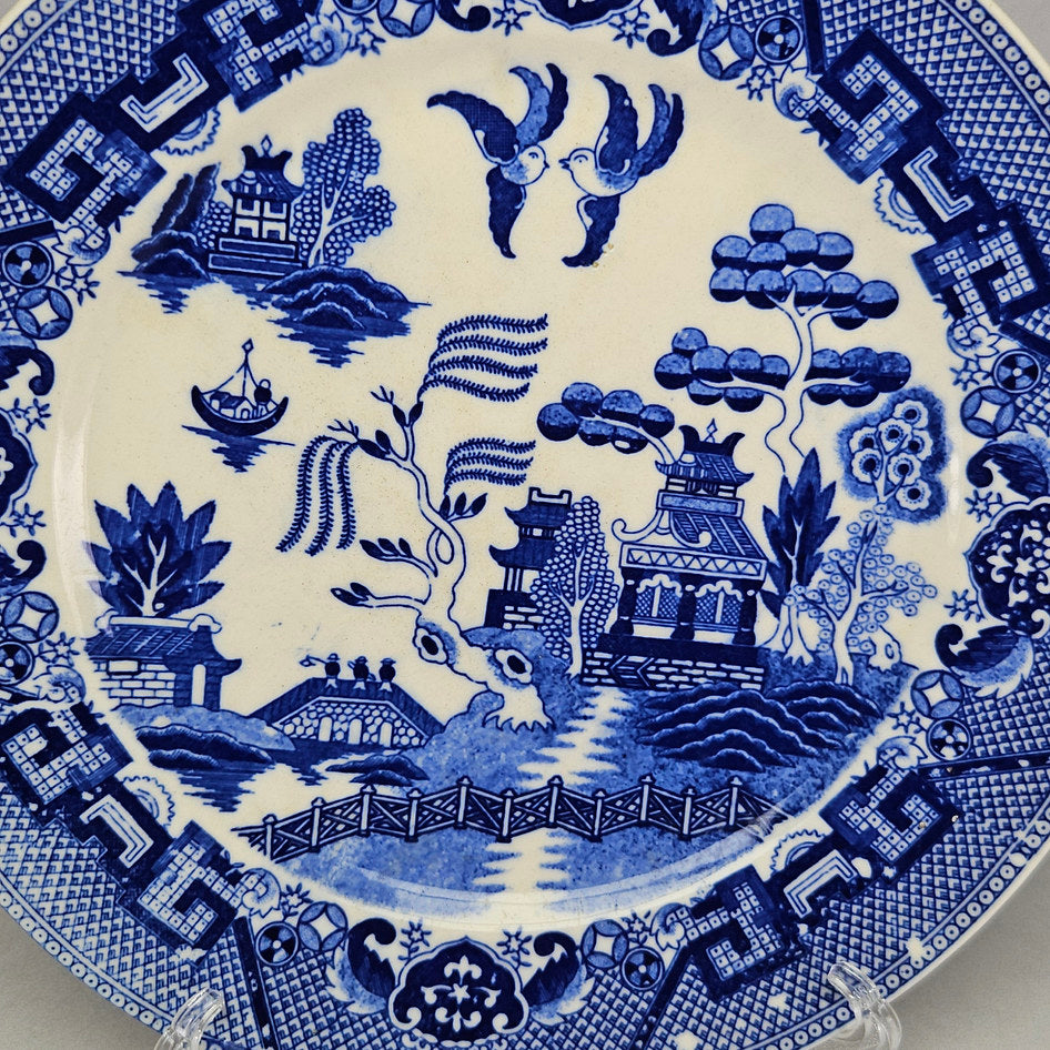 Occupied Japan Blue and White Chinoiserie Plate