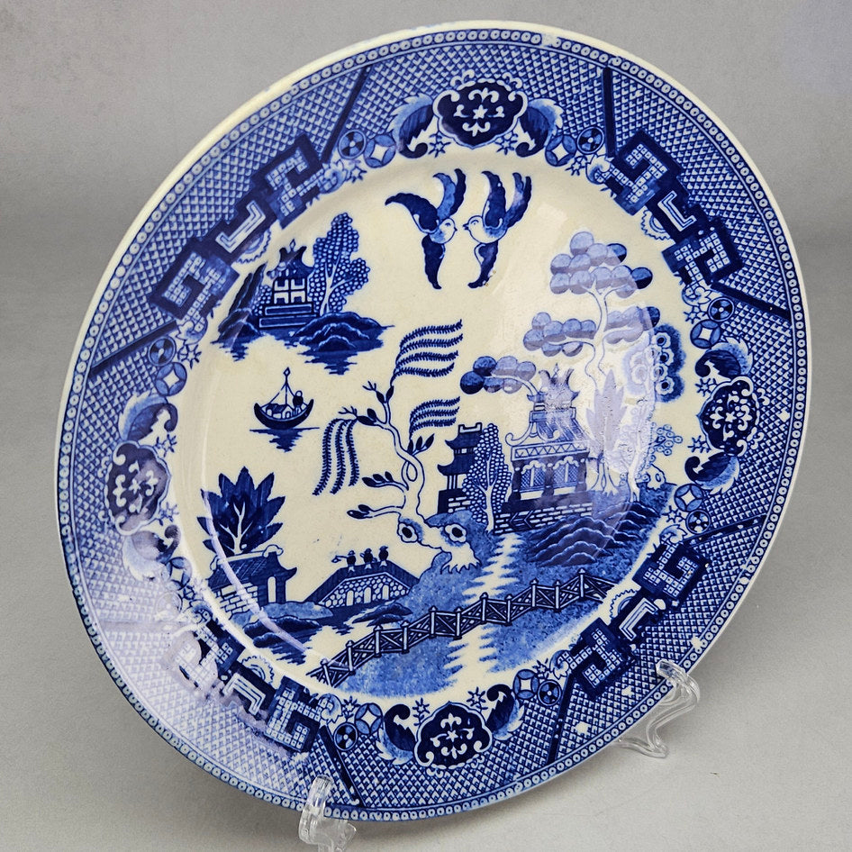 Occupied Japan Blue and White Chinoiserie Plate