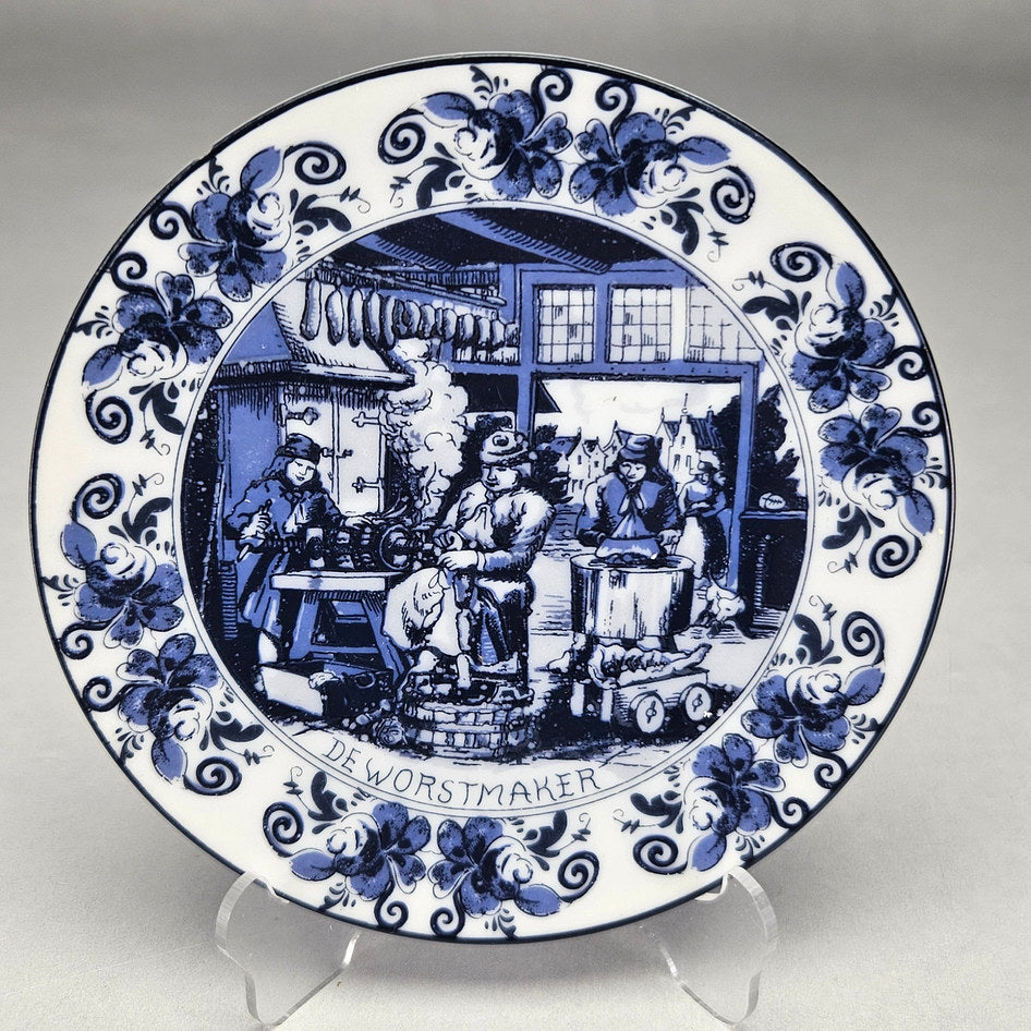 Oude Molen Fabriek De Worstmaker Delft Blue Small Plate, product view 2