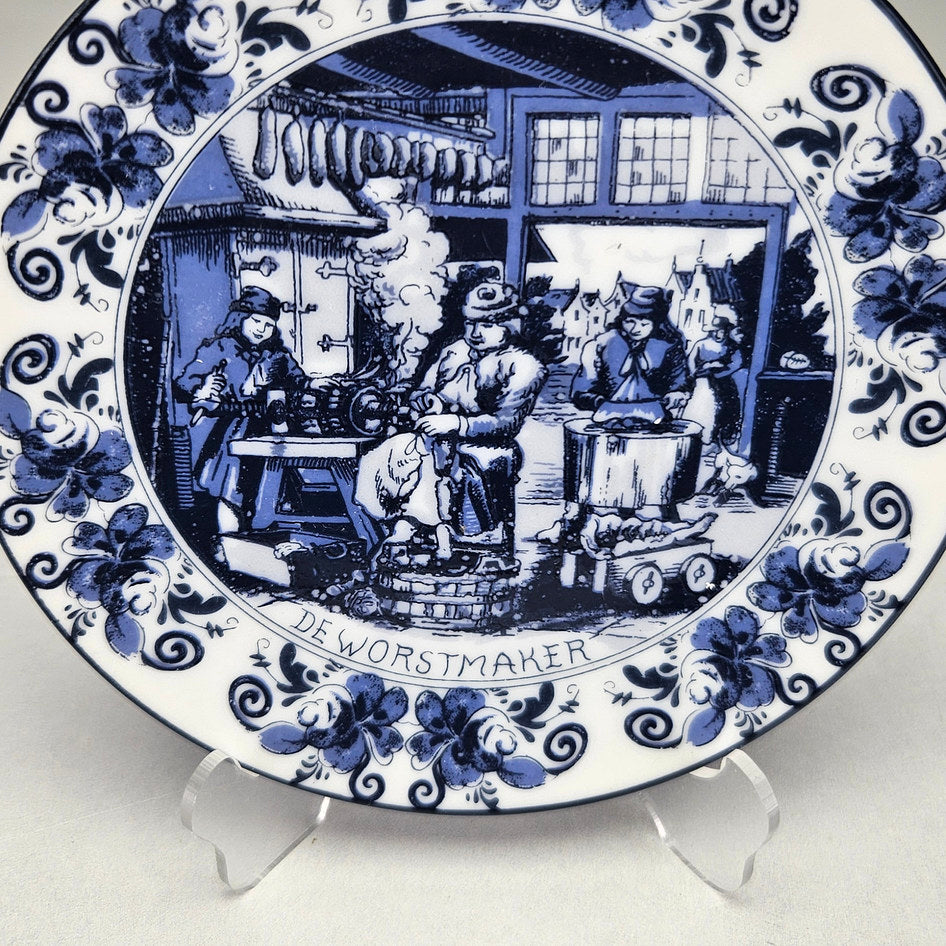 Oude Molen Fabriek De Worstmaker Delft Blue Small Plate, product view 3