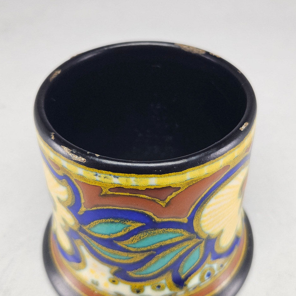 PZH Plazuid Gouda Aurora 198 Polychrome Floral Ceramic Cachepot