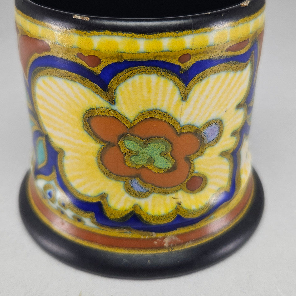 PZH Plazuid Gouda Aurora 198 Polychrome Floral Ceramic Cachepot
