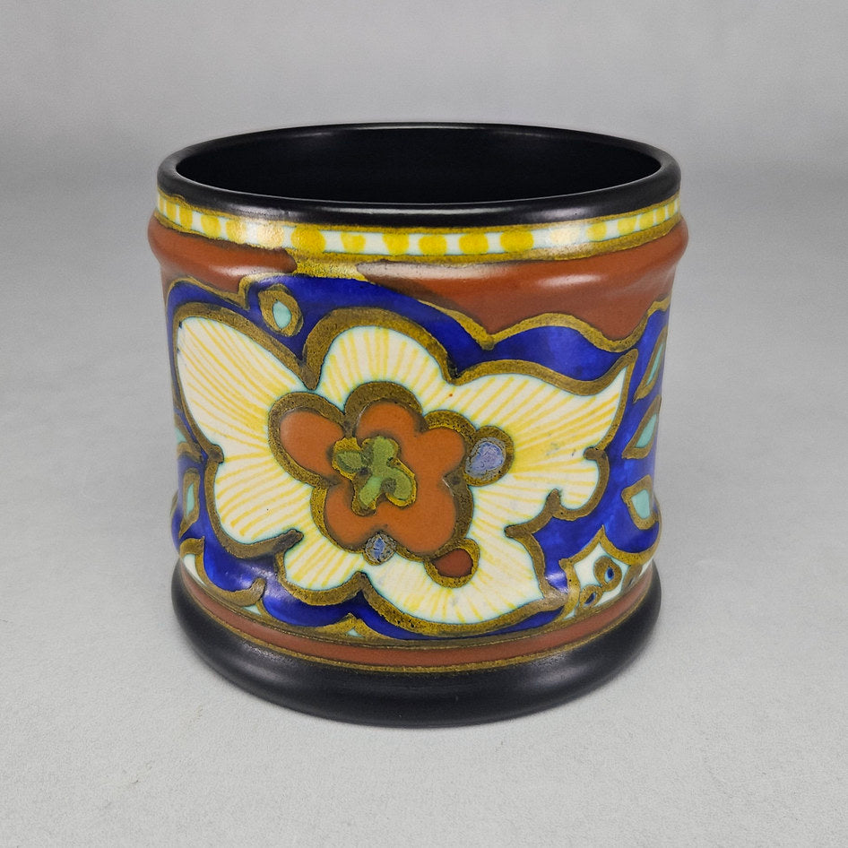 PZH Plazuid Gouda Aurora Polychrome Floral Ceramic Cachepot