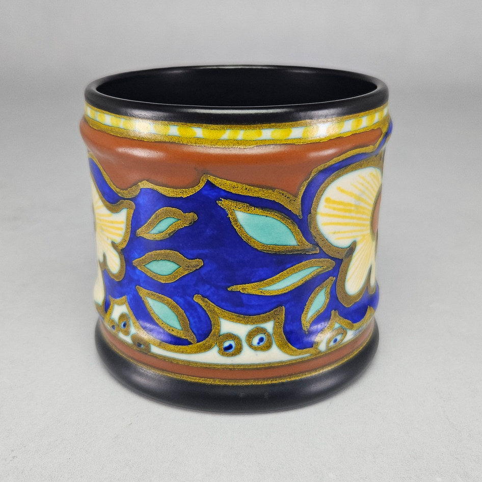 PZH Plazuid Gouda Aurora Polychrome Floral Ceramic Cachepot
