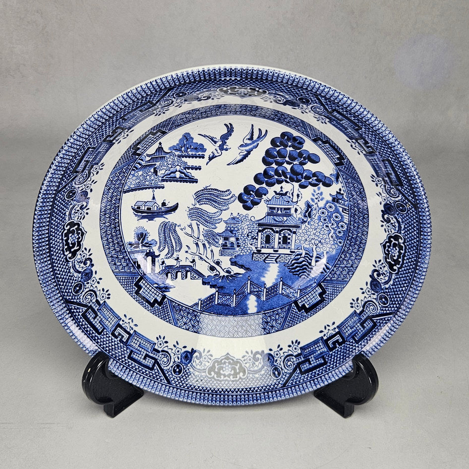Queen’s by Churchill Blue Willow Large Serving Bowl, view 2