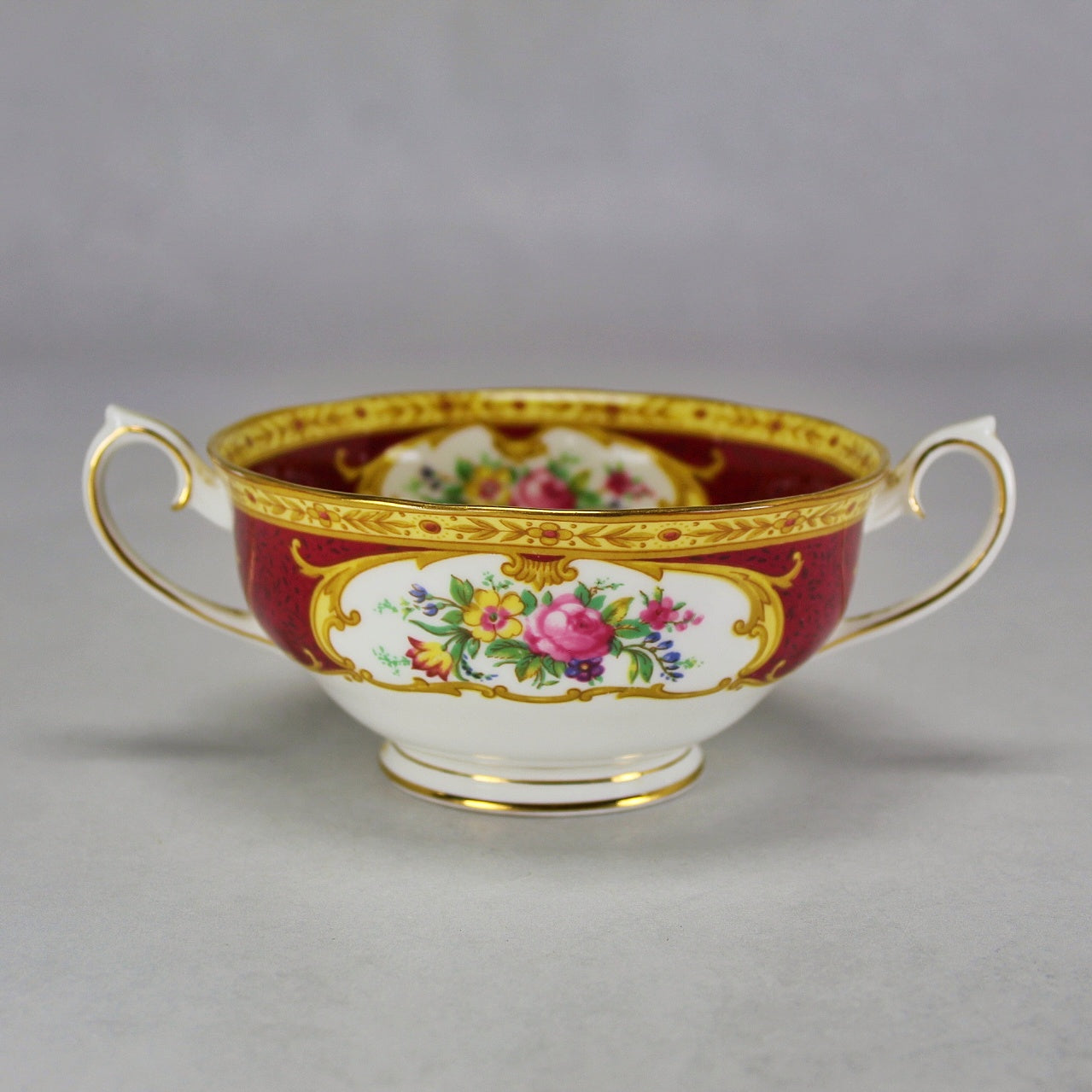 Royal Albert Lady Hamilton Soup Coupe with Matching Plate
