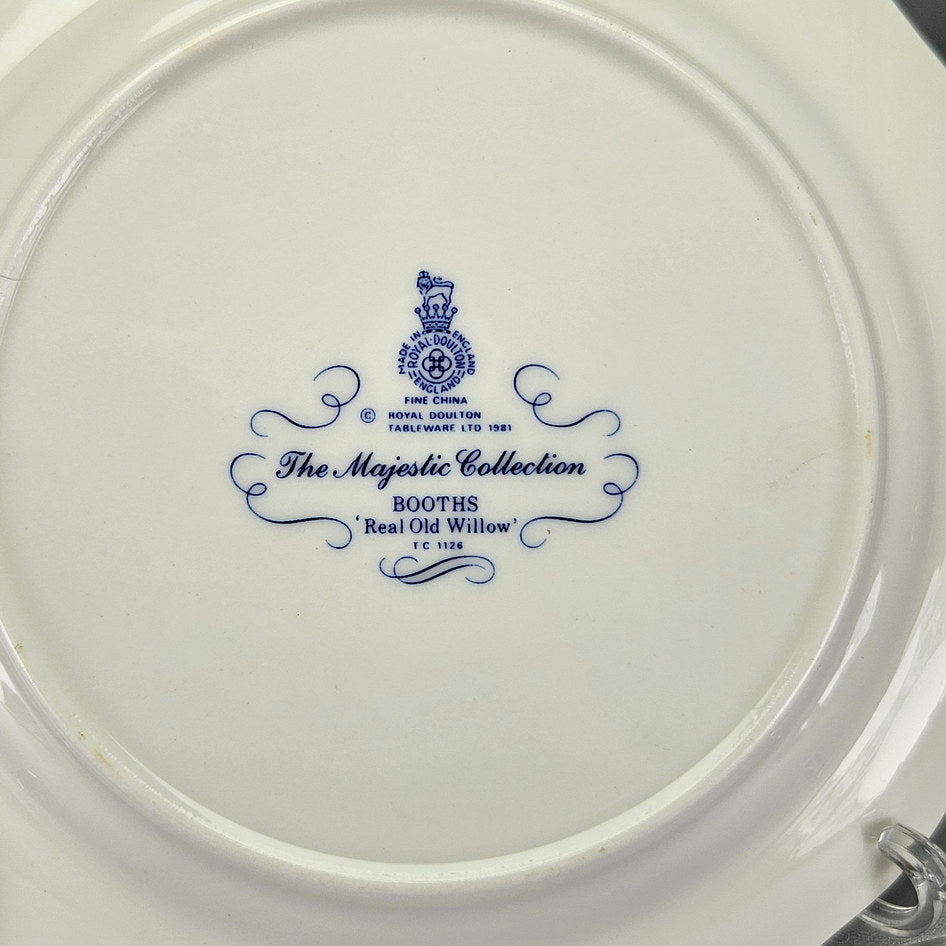 Underside of Booths plate with TC1126 collection mark
