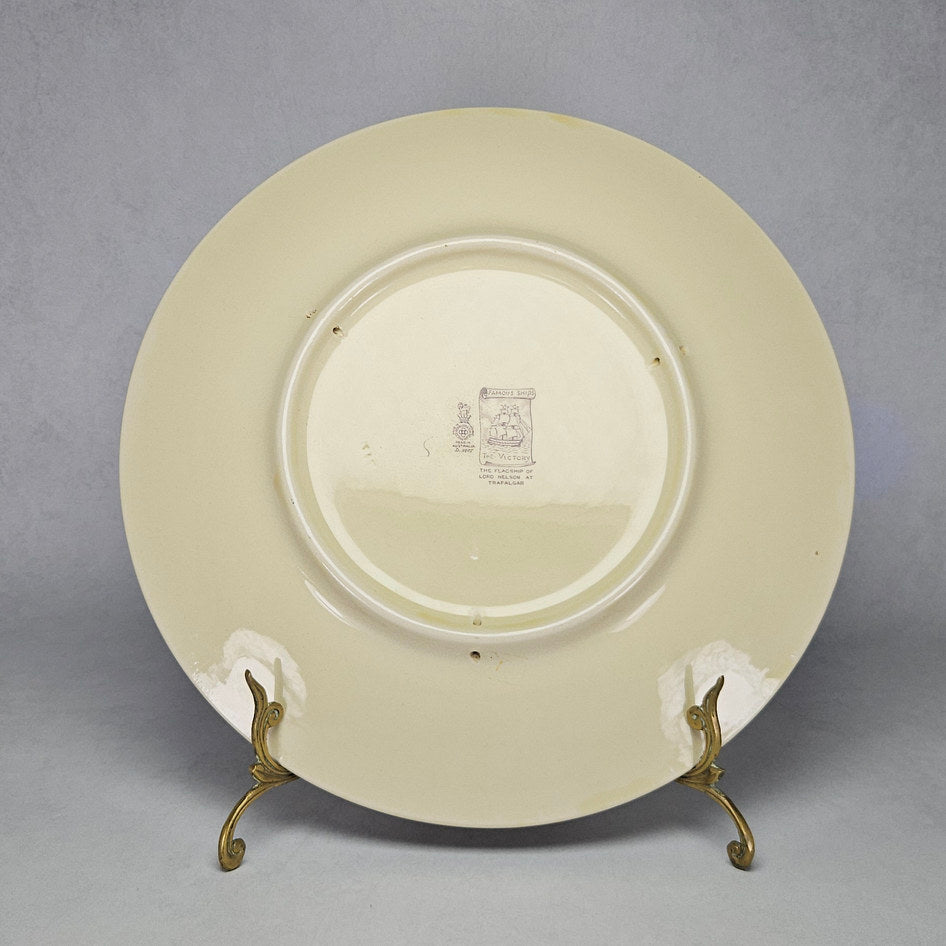 Royal Doulton Famous Ships HMS Victory Large Cabinet Plate D5957
