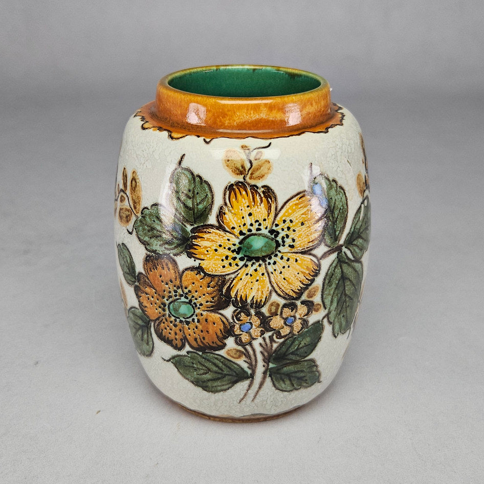 Royal Zuid-Holland PZH Gouda Amici Floral Ceramic Vase