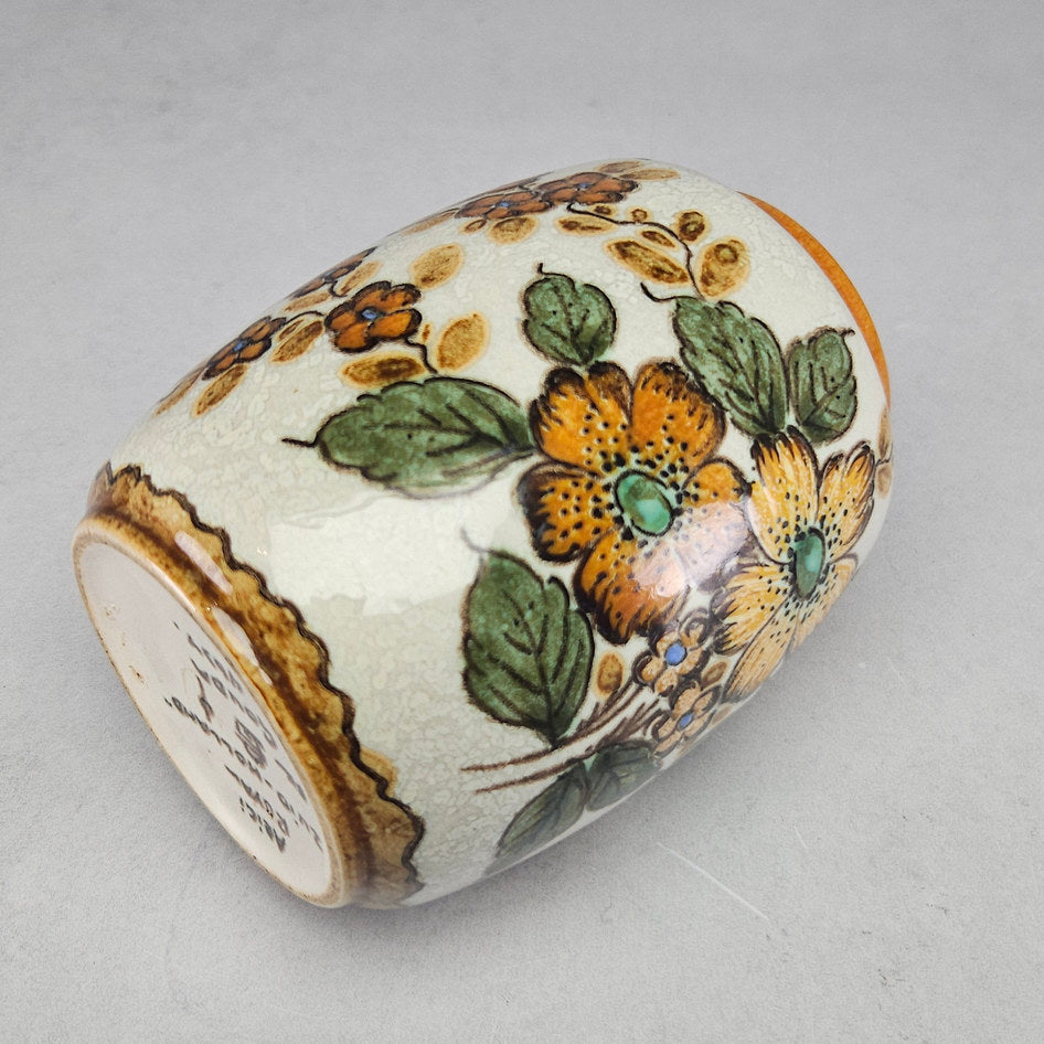 Royal Zuid-Holland PZH Gouda Amici Floral Ceramic Vase