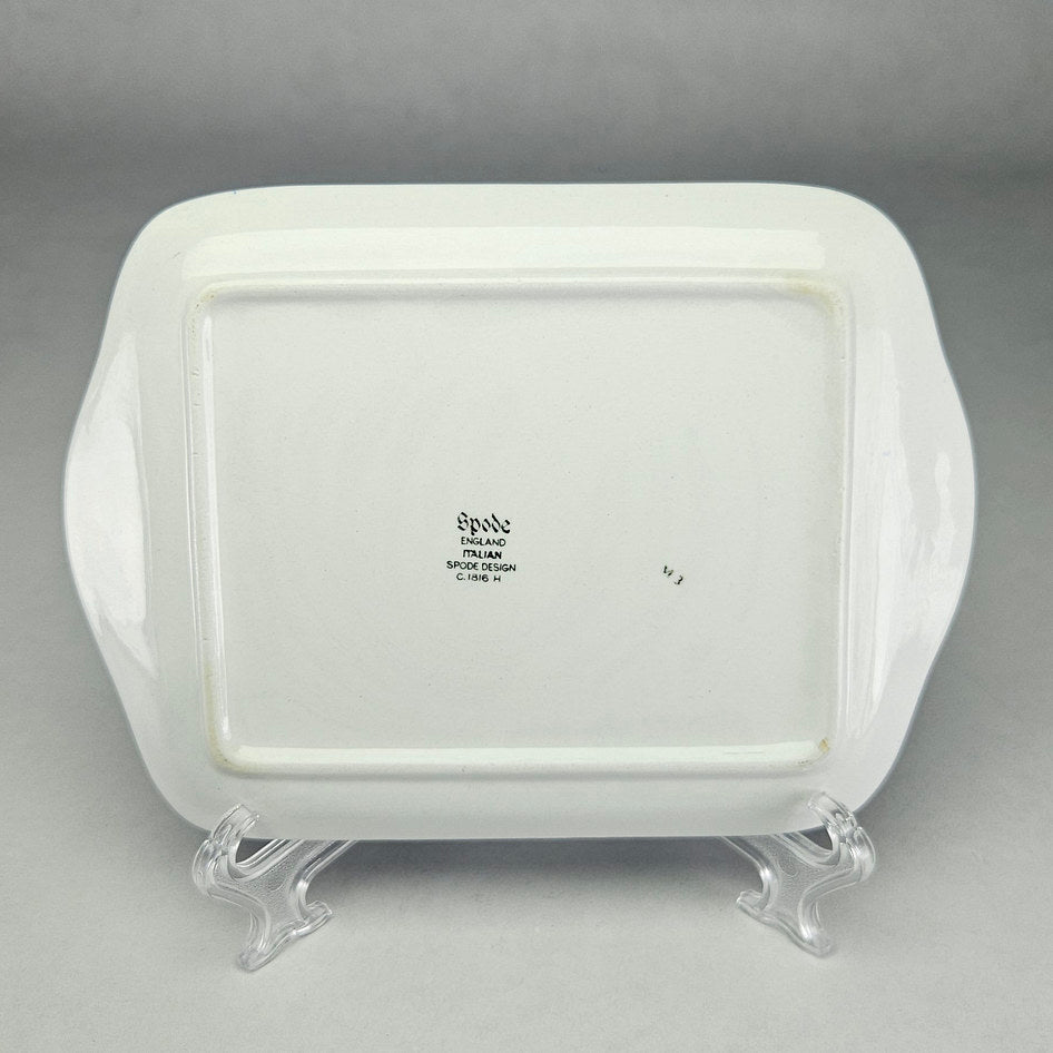 Spode Blue Italian Rectangular Covered Butter Dish
