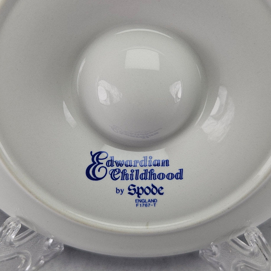 Spode Edwardian Childhood Blue Egg Plate