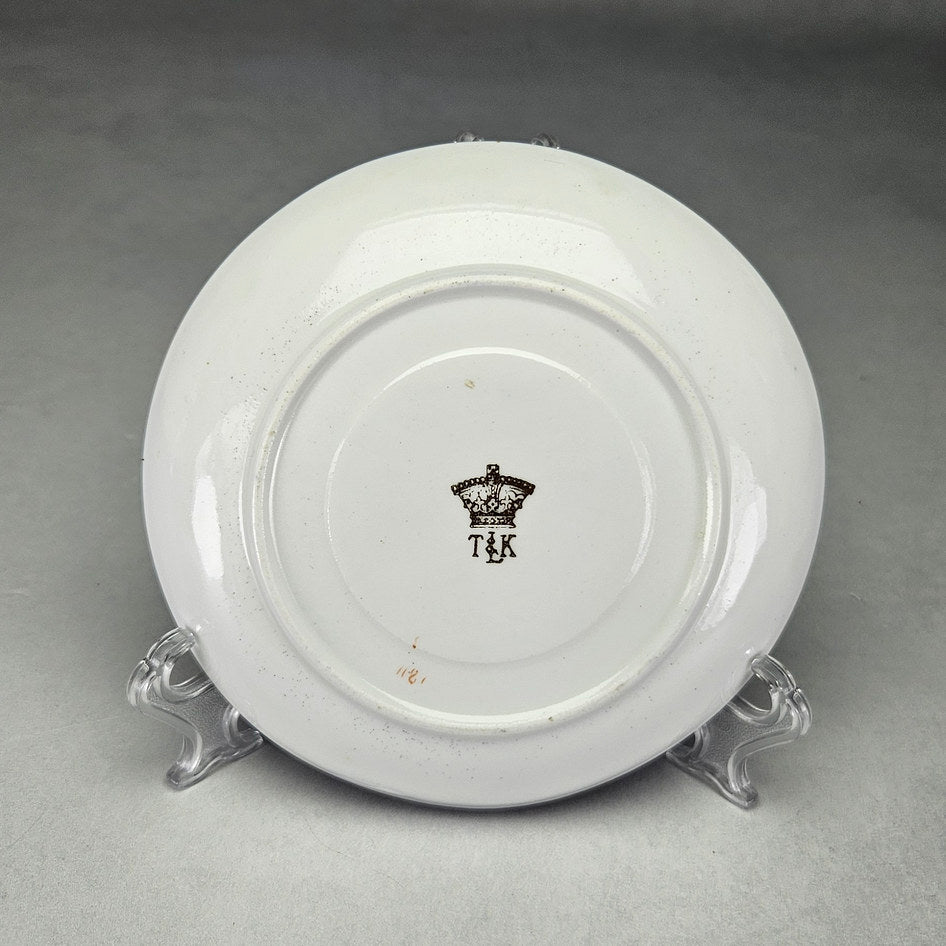Taylor and Kent Imari tea saucer with close floral and border details